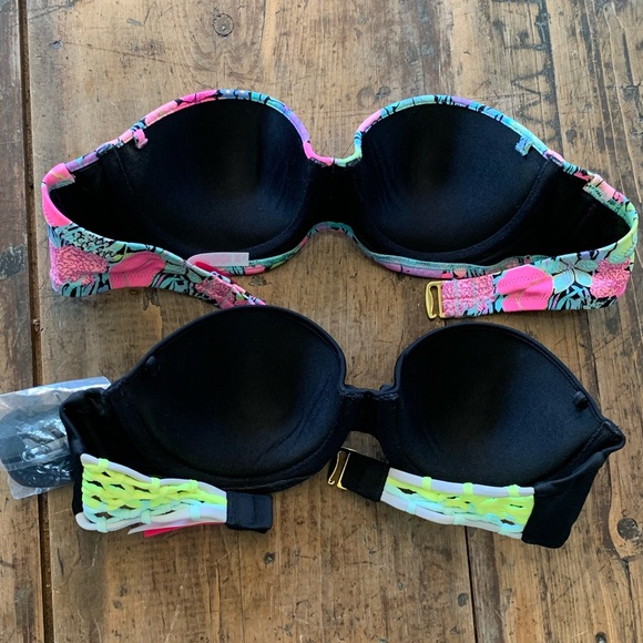 Victoria’s Secret bandeau bikini tops sz 32C - Picture 2 of 4